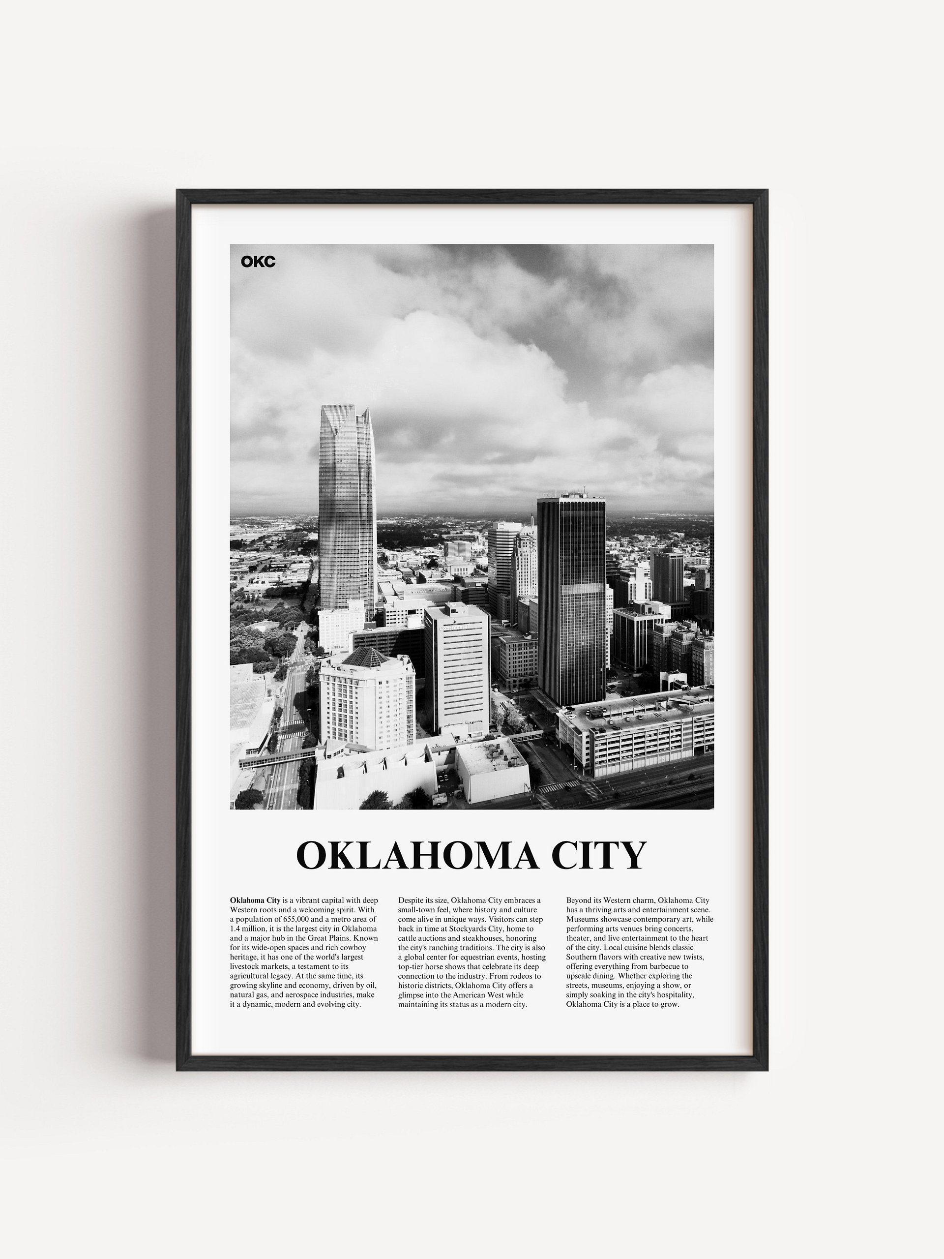 Oklahoma City 01 Newspaper Poster product image (1)