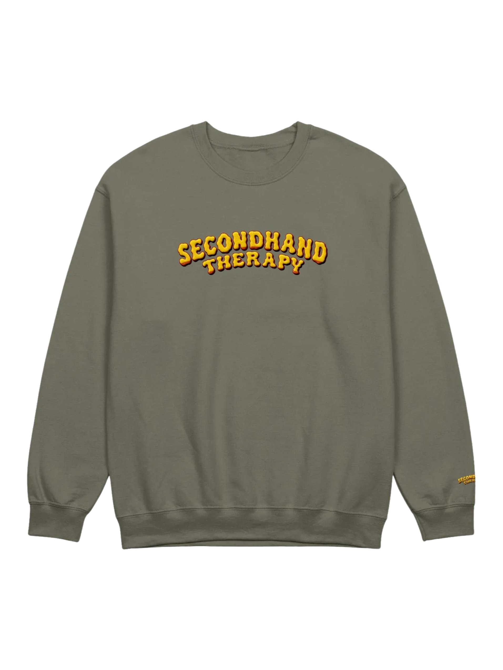 Throwback Crewneck (Olive) product image (1)