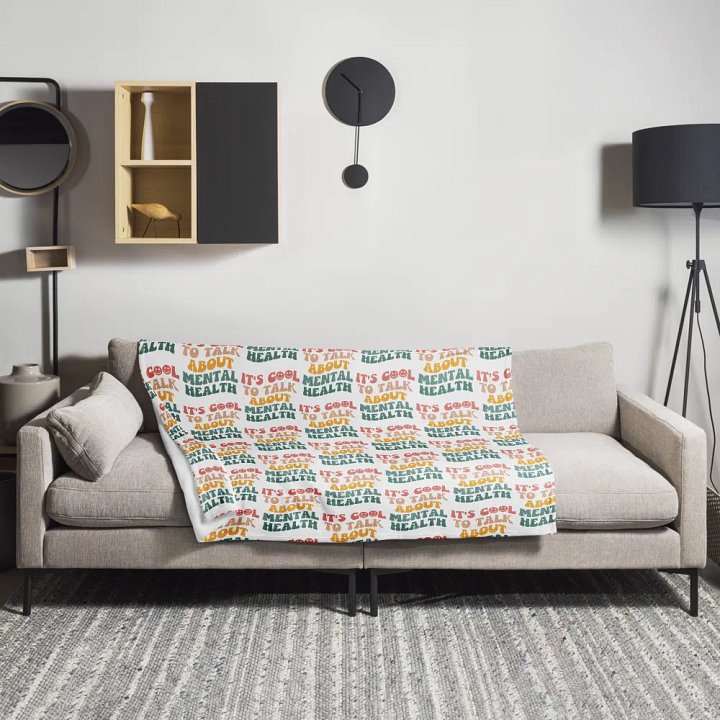 It's Cool To Talk About Mental Health Blanket product image (2)
