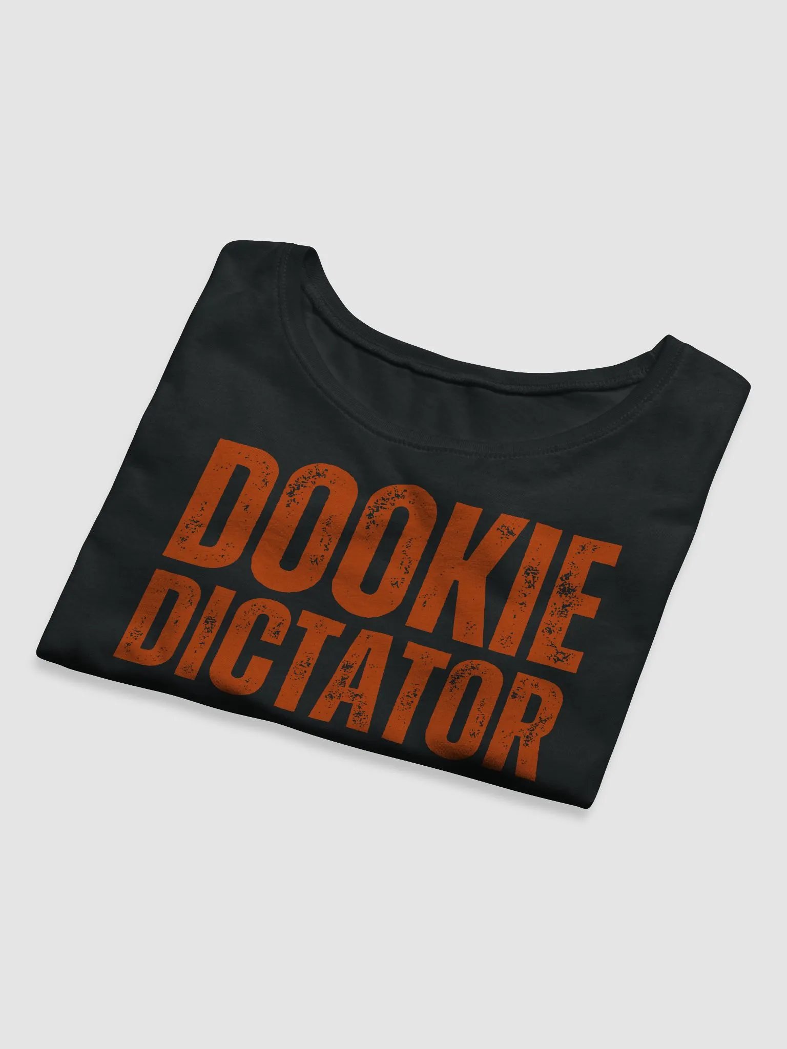 DOOKIE DICTATOR Text Graphic Women's Crop Tee product image (22)