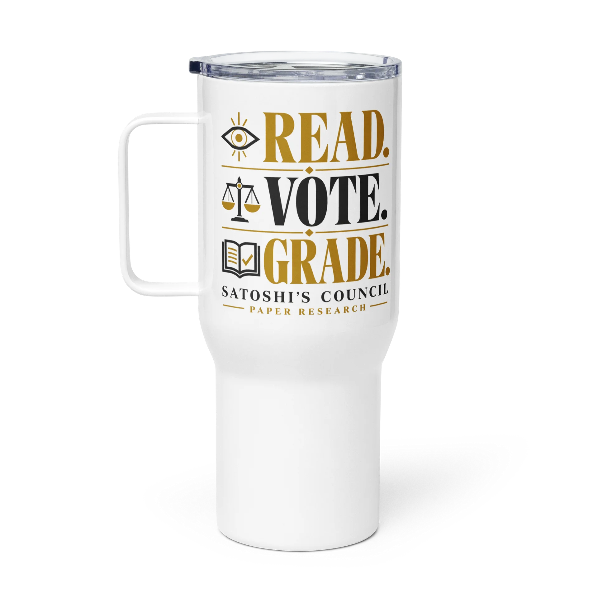 Read. Vote. Grade. — Travel Mug product image (1)