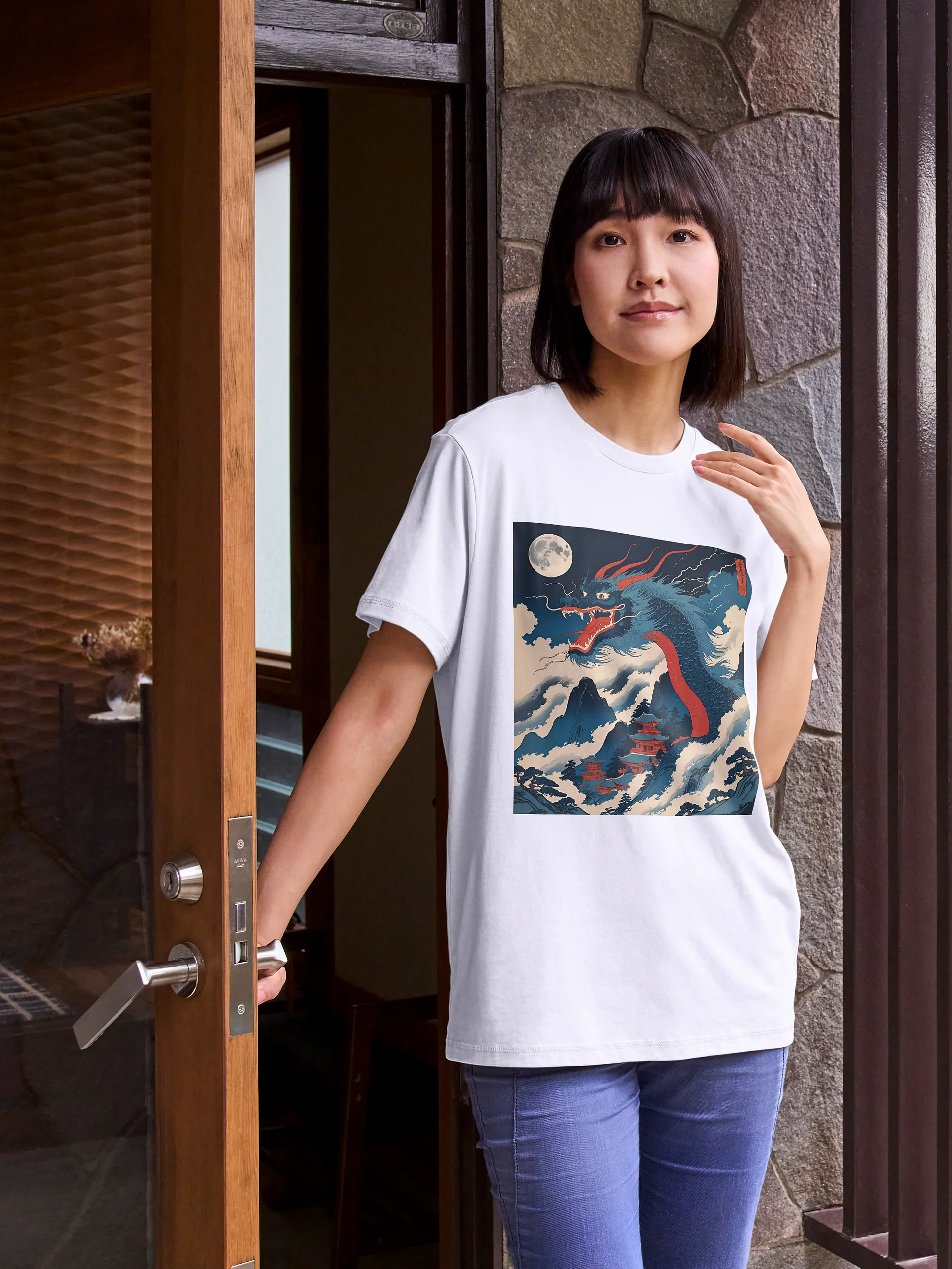 Ryoshin - Yoru no Ryū (Night Dragon), Ancient Ryū Collection, T-Shirt, Front Design product image (4)