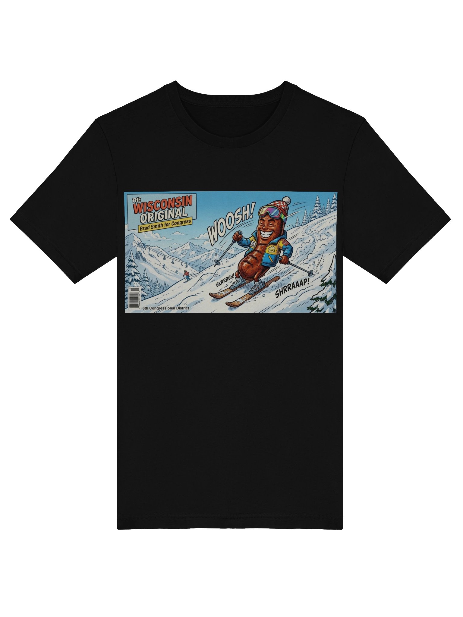 The Wisconsin Original Brat Ski Tee product image (5)