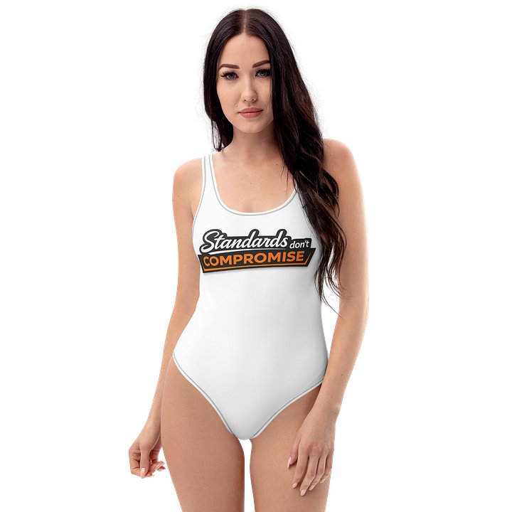 STANDARDS DON’T COMPROMISE — Signature Front Print One-Piece product image (1)