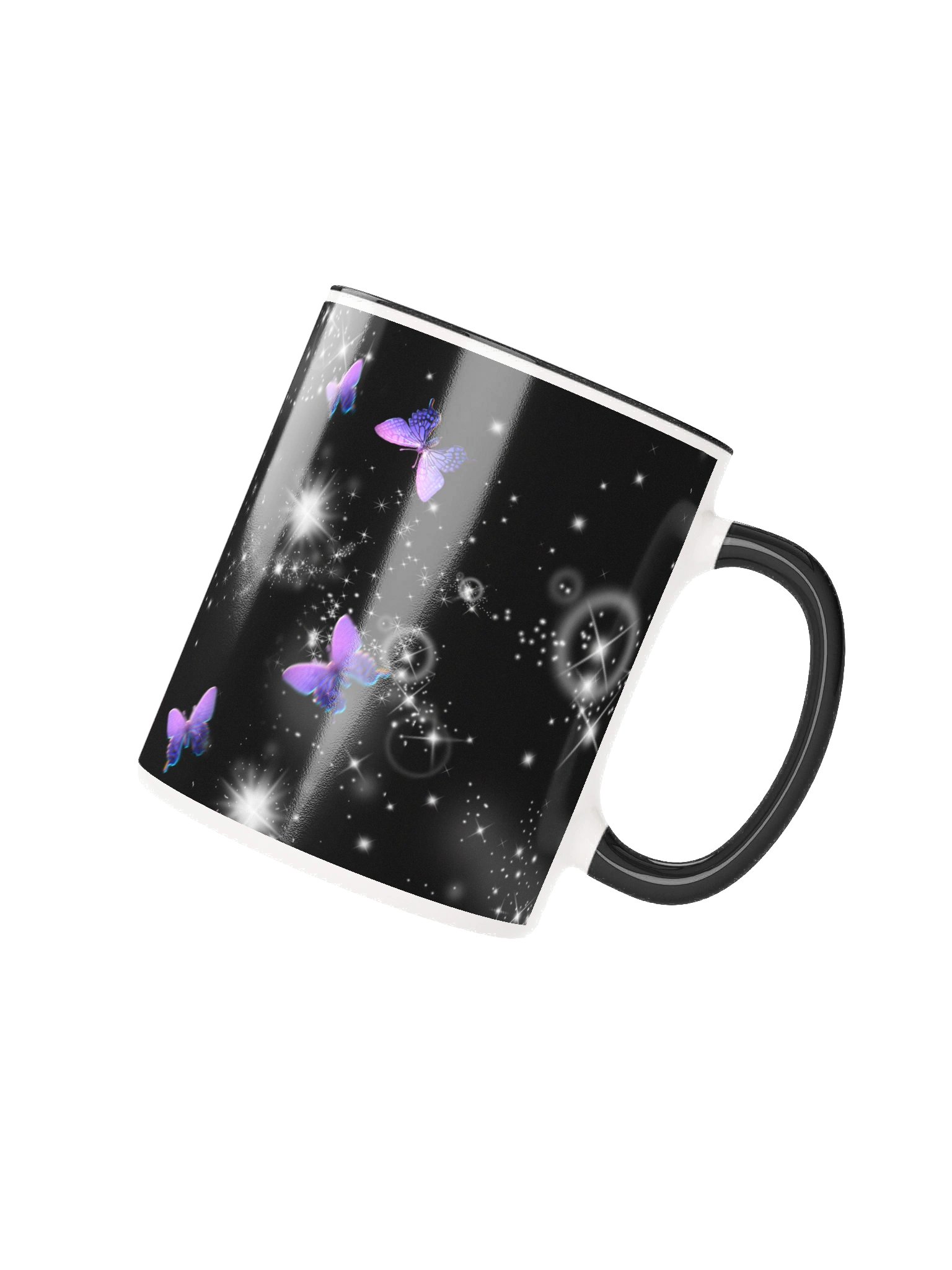 Moon Mermaid Starry Night Mug (Colored Inside, Right Handed) product image (2)