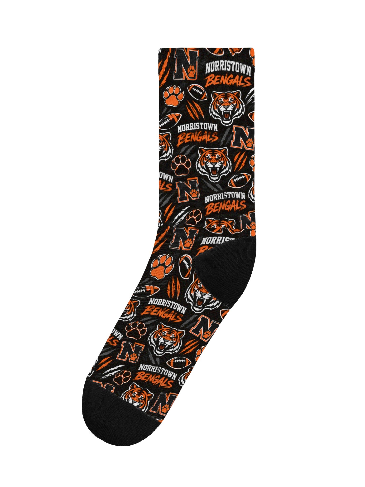 Norristown Bengals #4TheTown Game Day Socks product image (1)