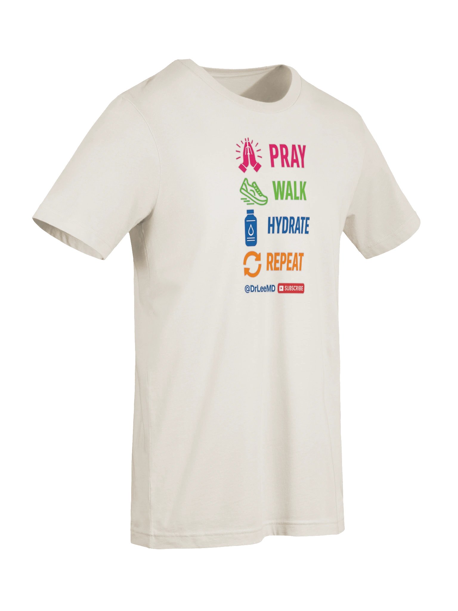 Pray Walk Hydrate Repeat — Faith & Wellness Unisex T-Shirt product image (9)