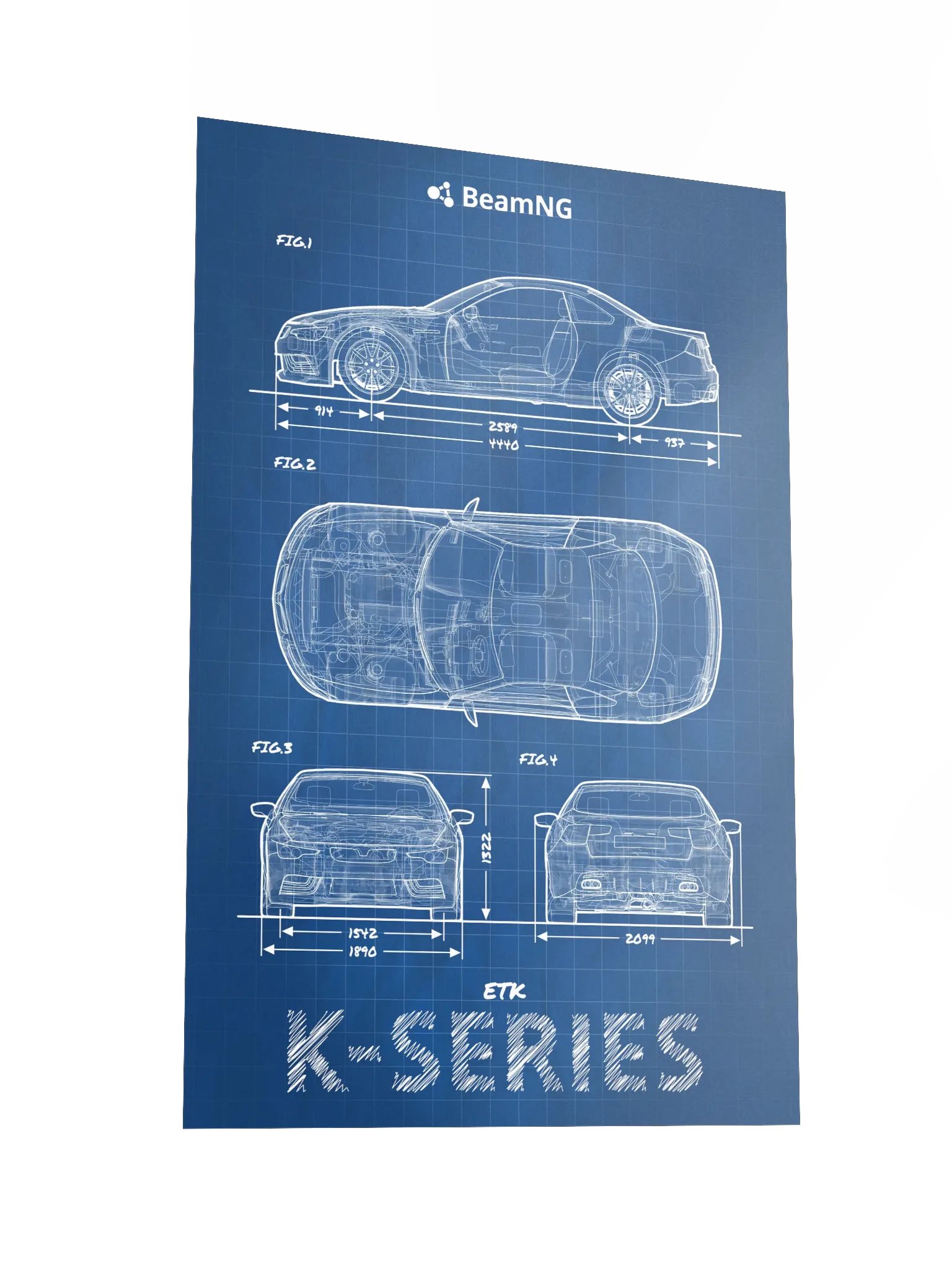 ETK K-Series Blueprint Poster product image (4)