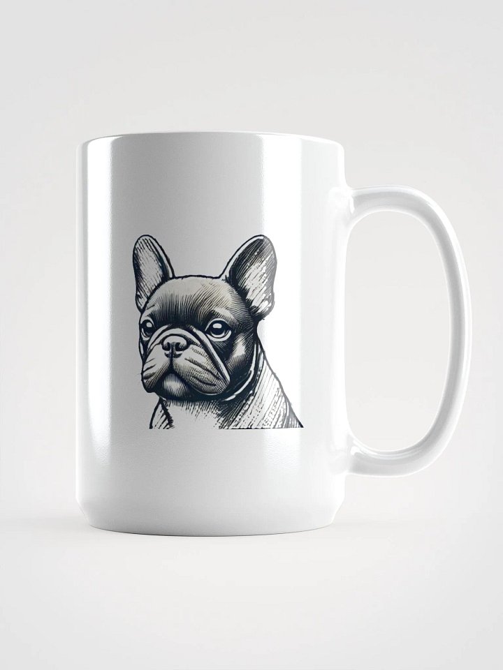Bulldog Sketch White Glossy Mug product image (1)