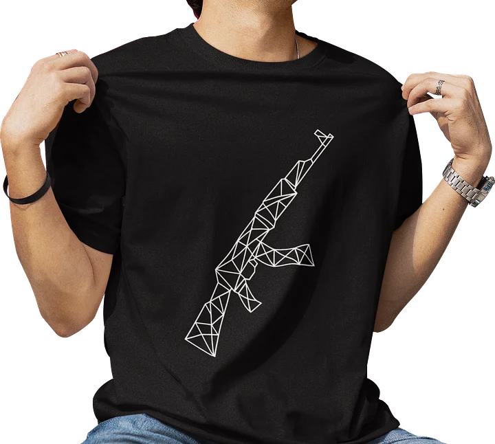 AK-47 illusion T-shirt product image (2)