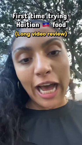 Haitian Food for first time, long video review dessyresearches on TikTok.