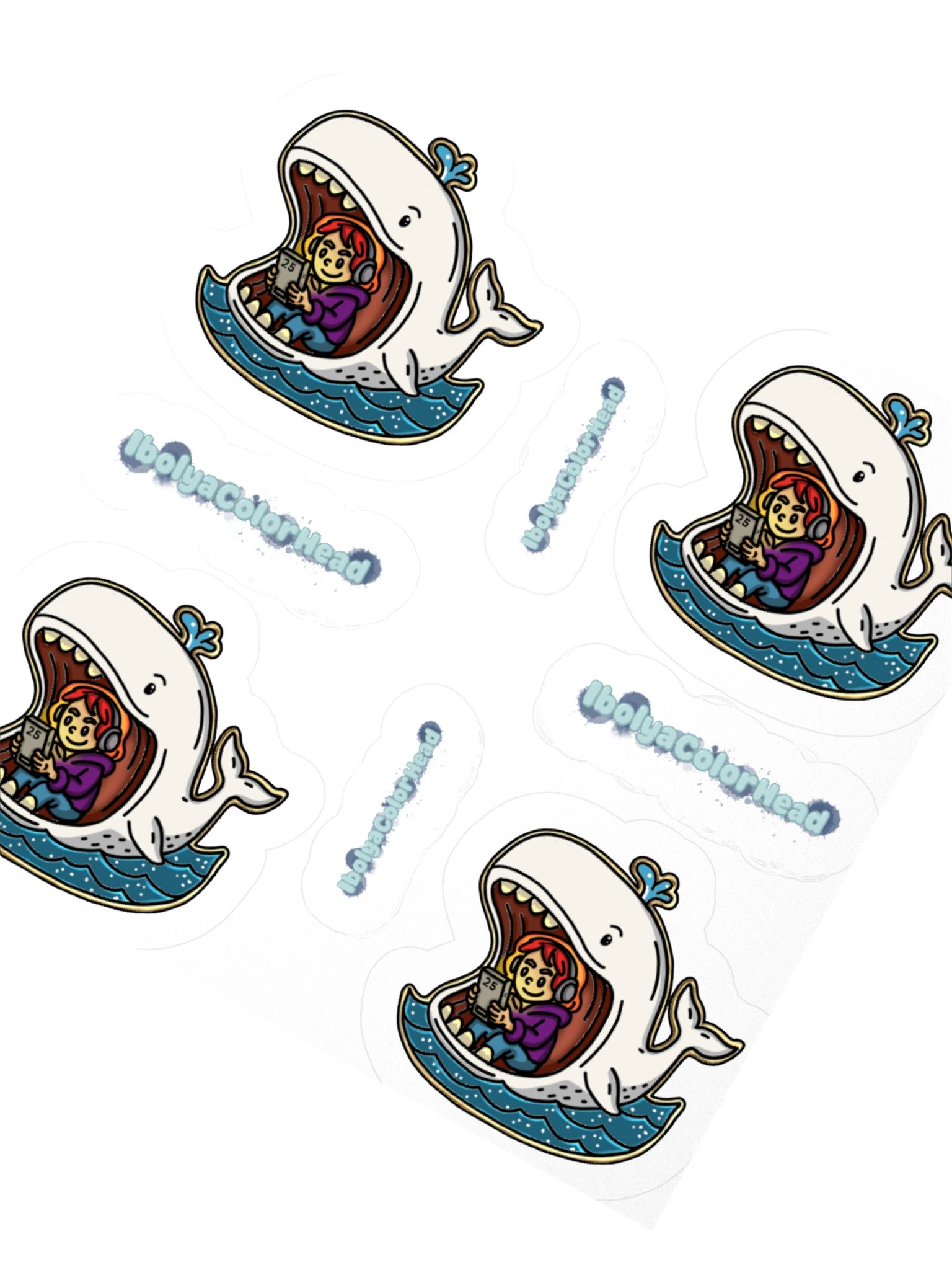 Ibo And The Whale Stickers product image (2)