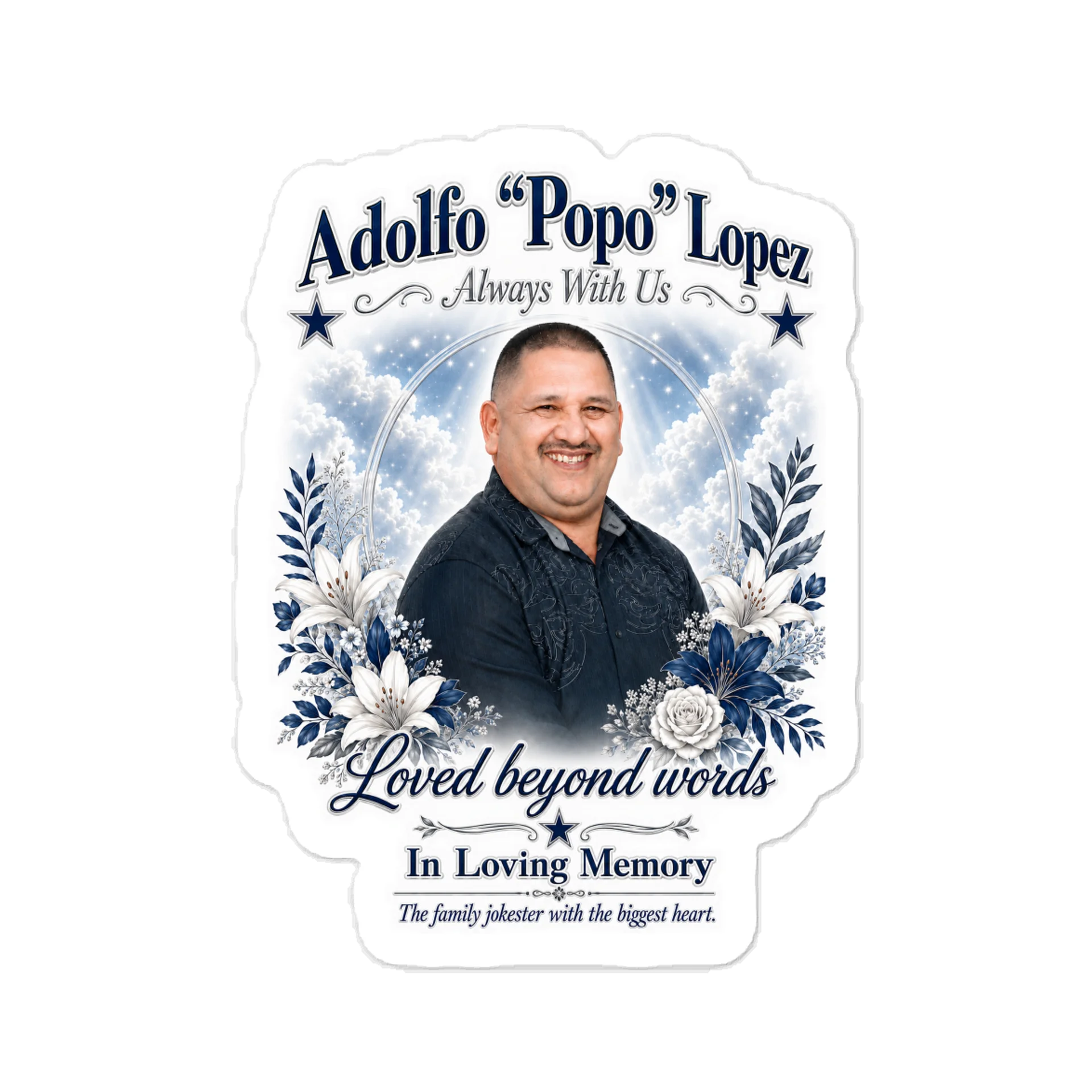 Adolfo “Popo” Family Legend Memorial Decal product image (1)