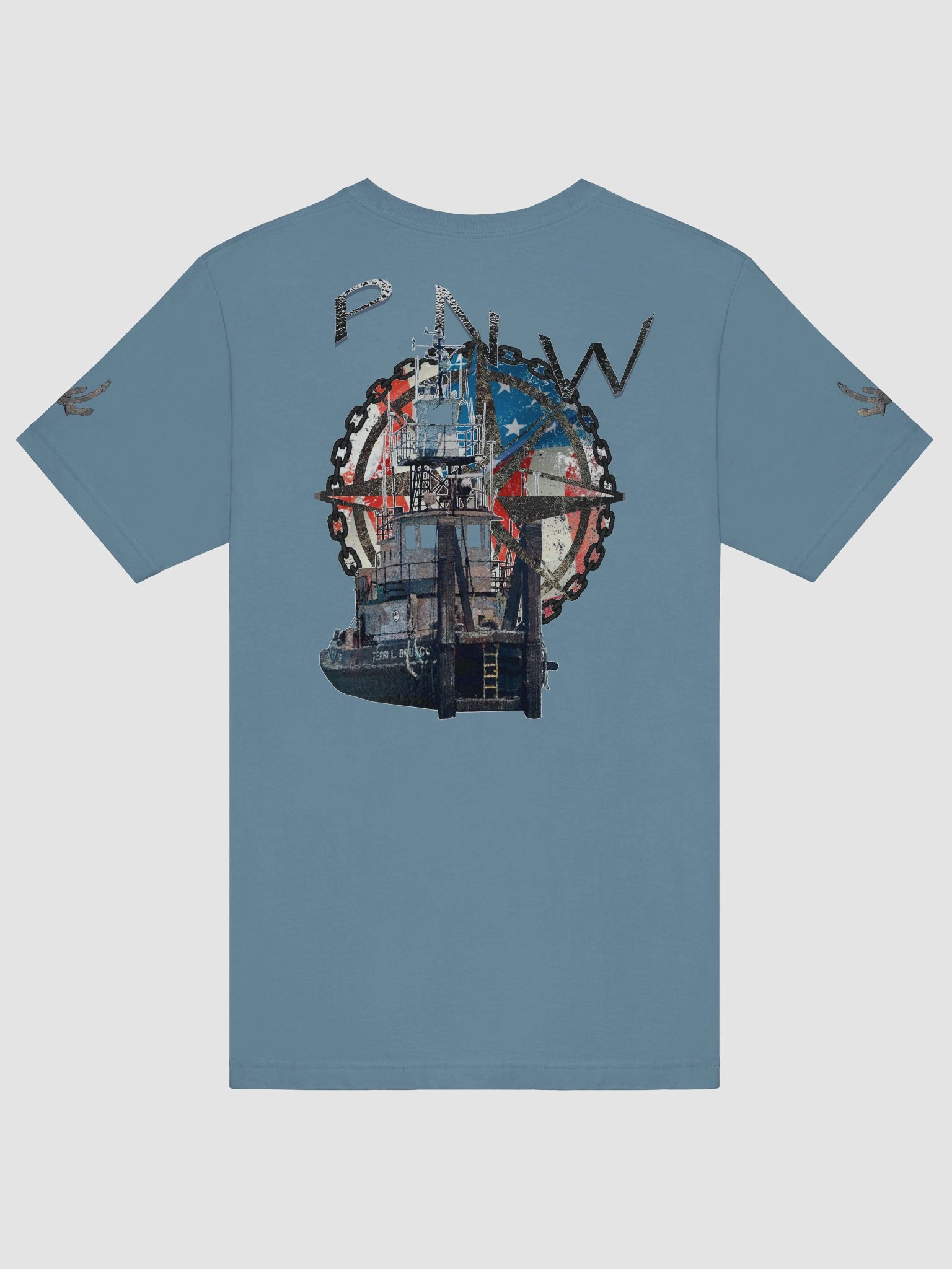 AF - PNW - Compass Rose & Terri L. Brusco – Vigilant Marine Workwear | Twin Anchor Apparel Sternwatch Tee Line product image (6)