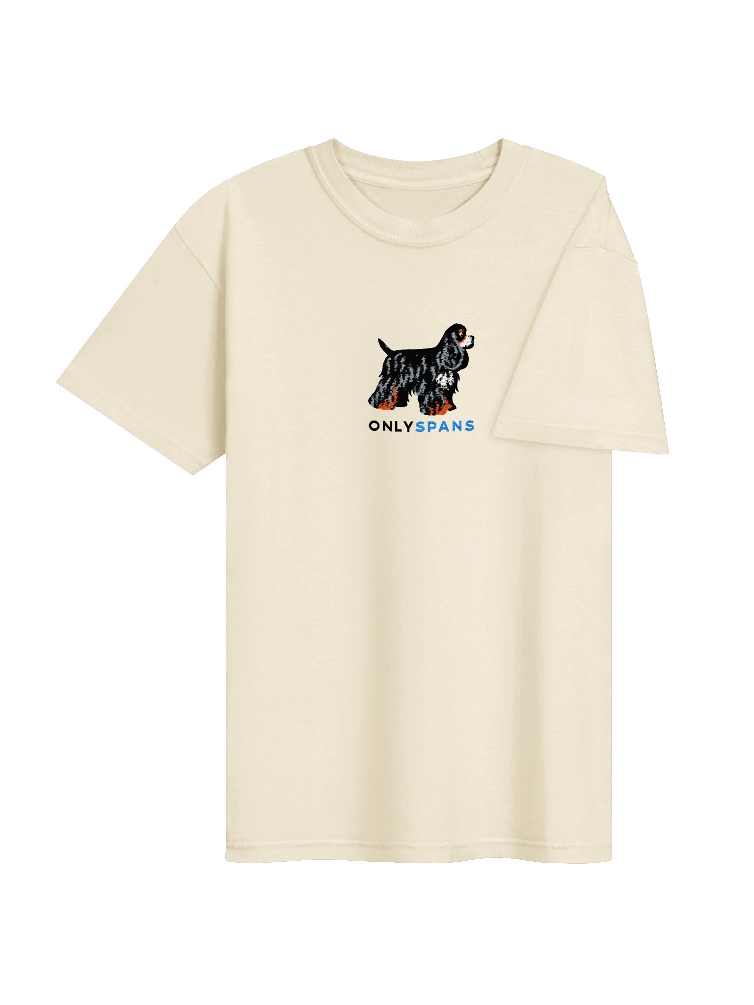 Only Spans T-Shirt(Embroidered) of an American Cocker Spaniel(Tricolor) product image (52)