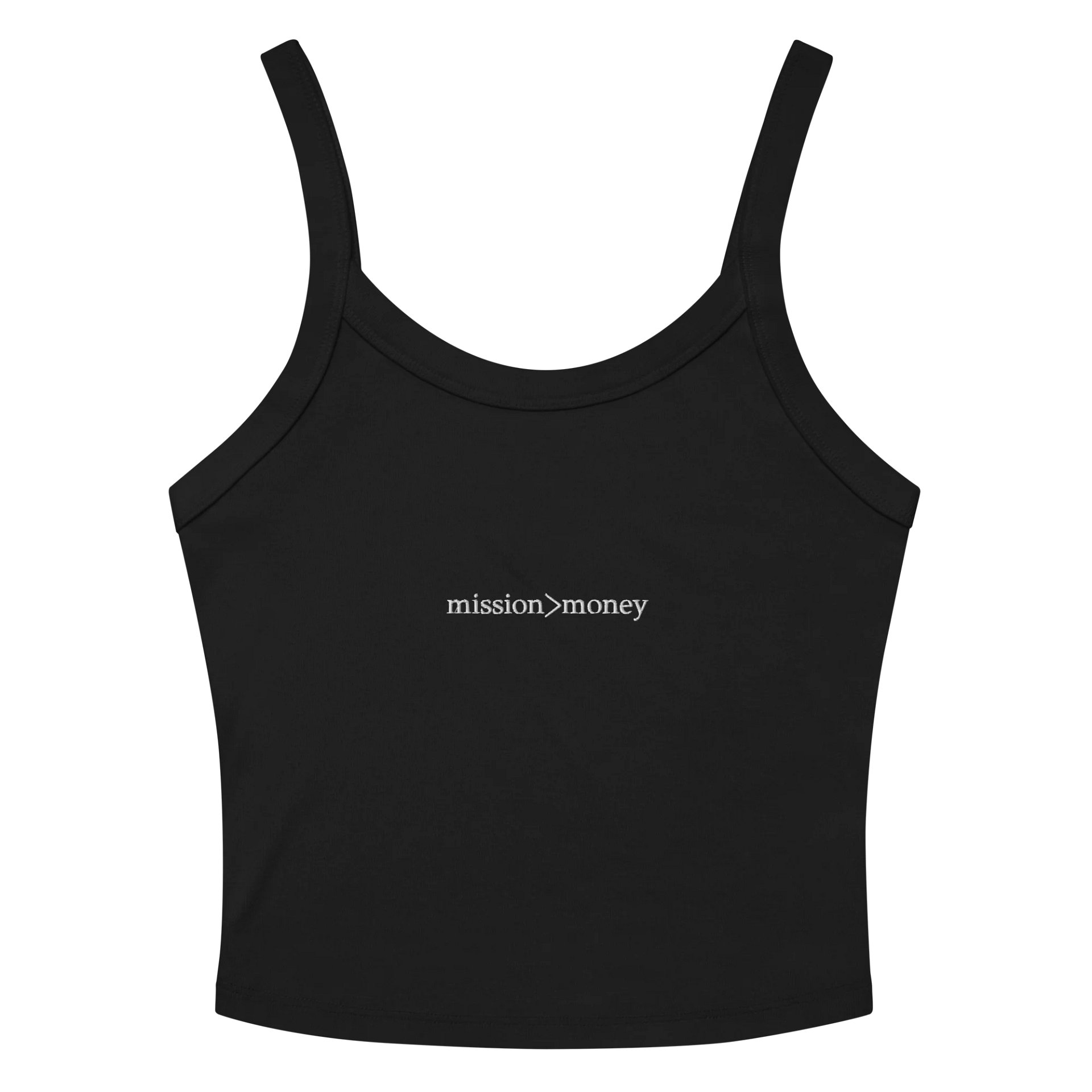 Embroidered Barcode Chic Ribbed Tank product image (2)