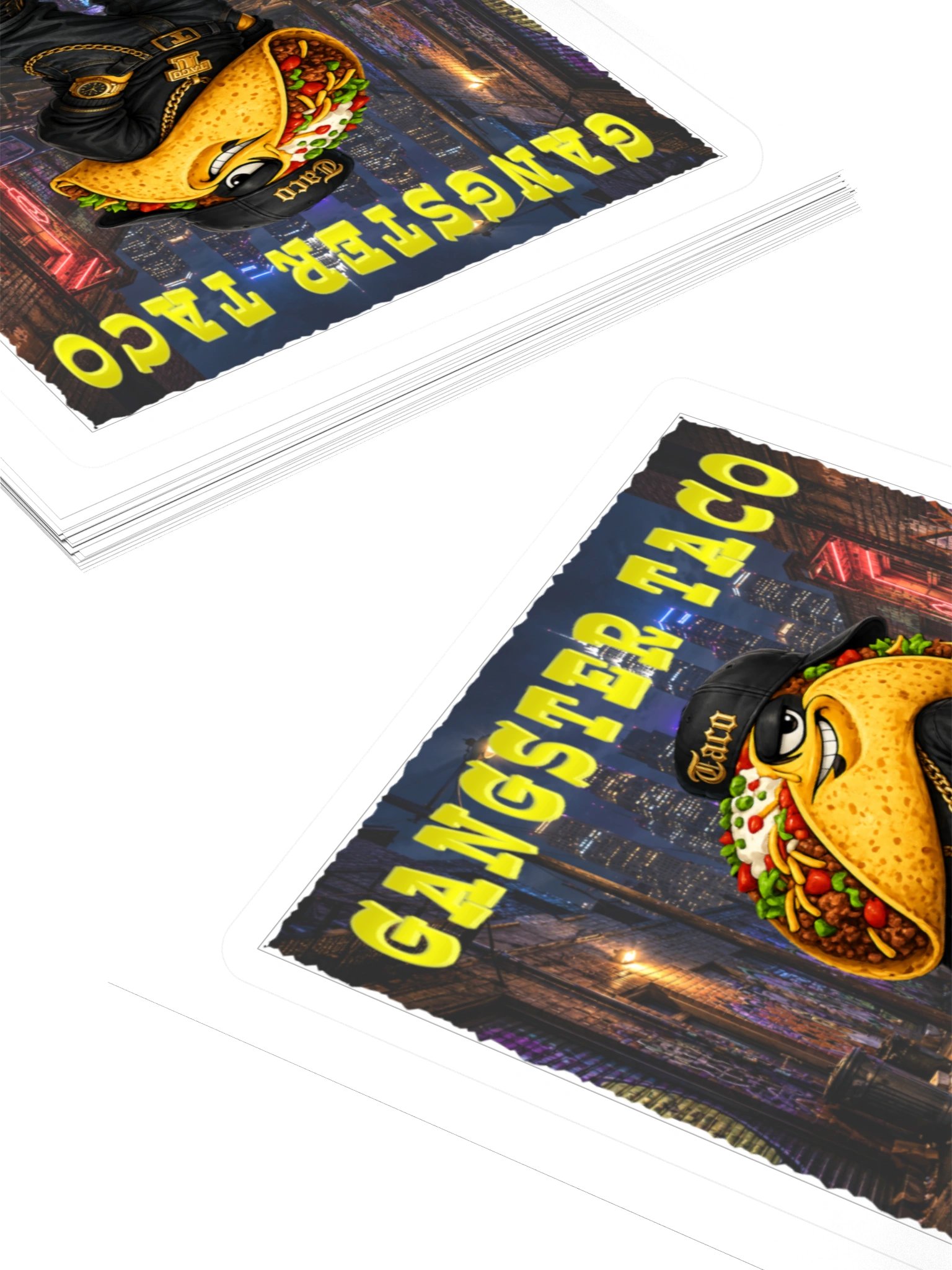 Gangster Taco Kiss Cut Sticker The Taco Family product image (10)