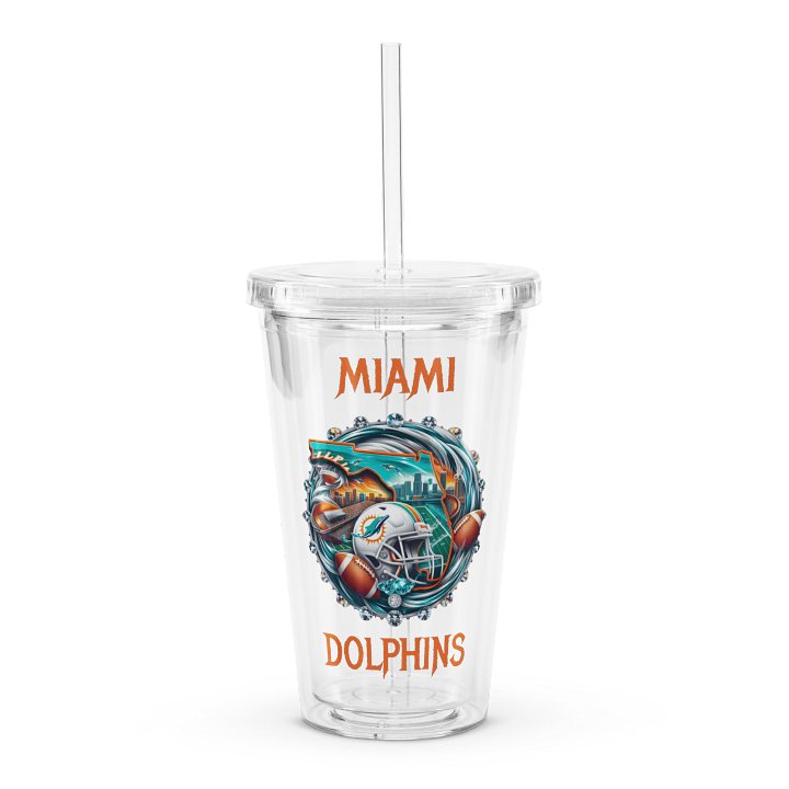 Miami Cityscape Clear Tumbler (16 oz) product image (1)