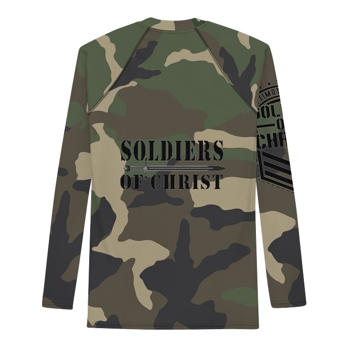 Faithful Camo: Men's Rash Guard - Woodland product image (1)