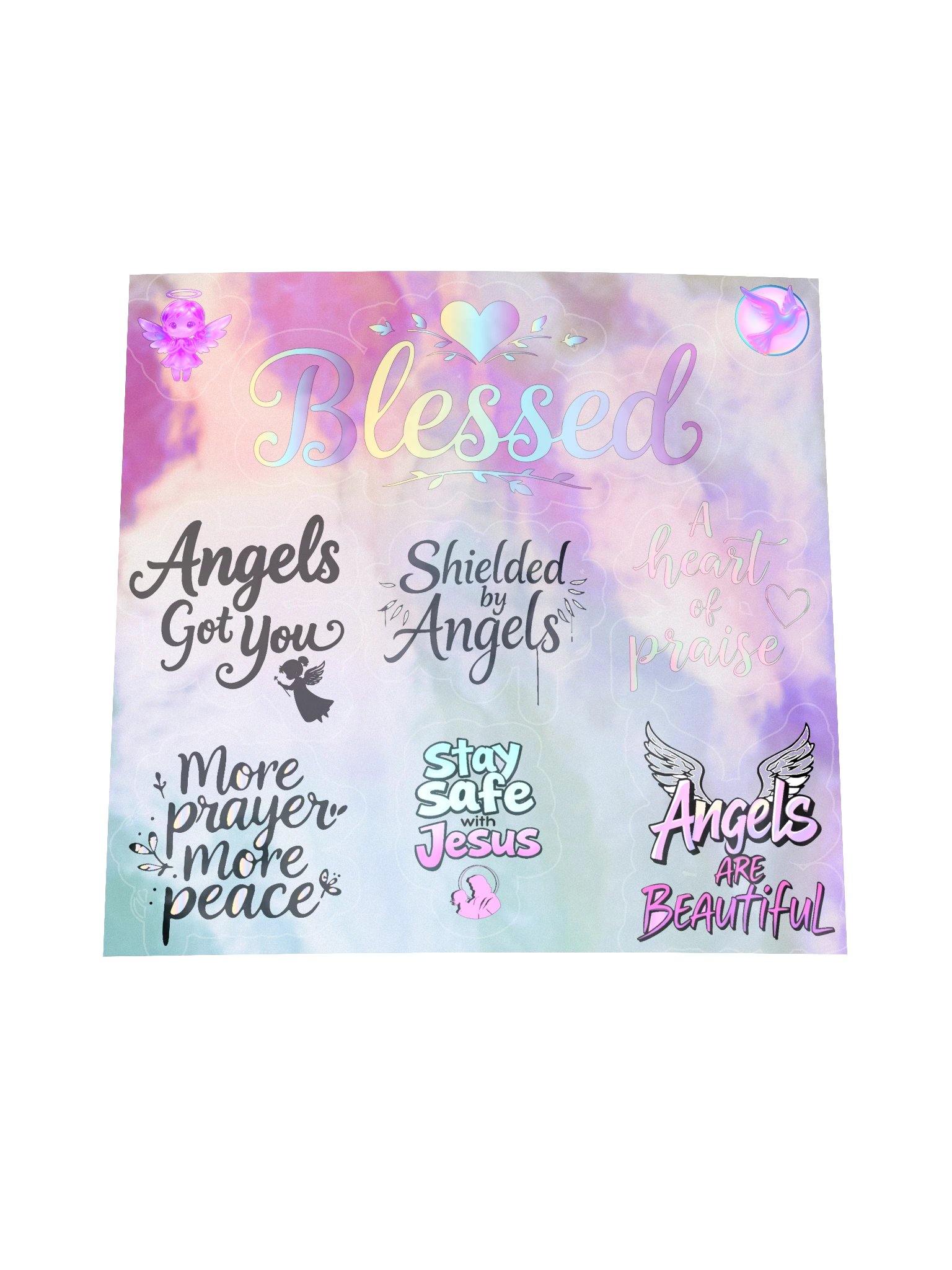 Blessed Holographic Sticker Sheet product image (1)