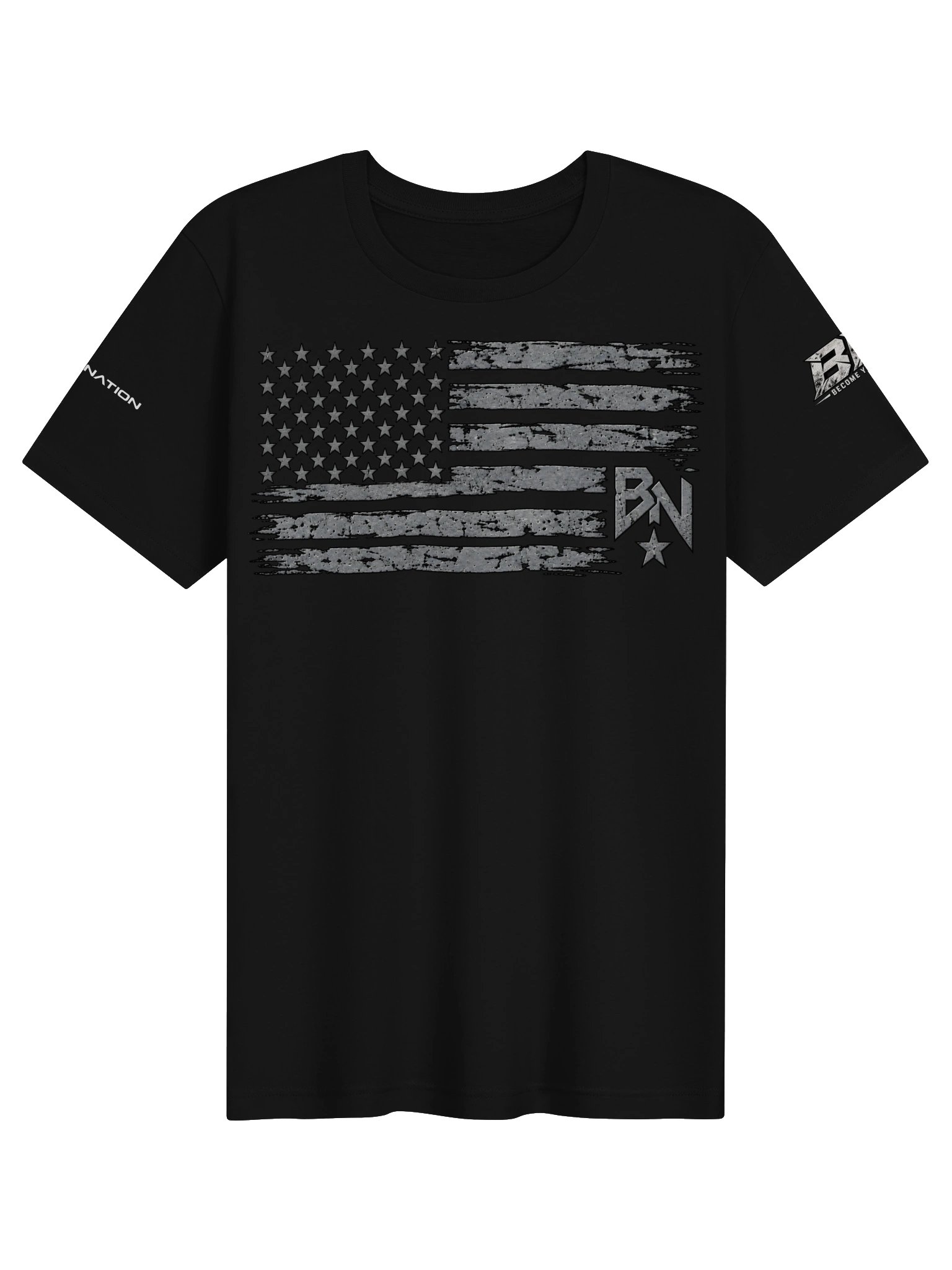 Beast Nation | Distressed American Flag Tee Stone product image (1)