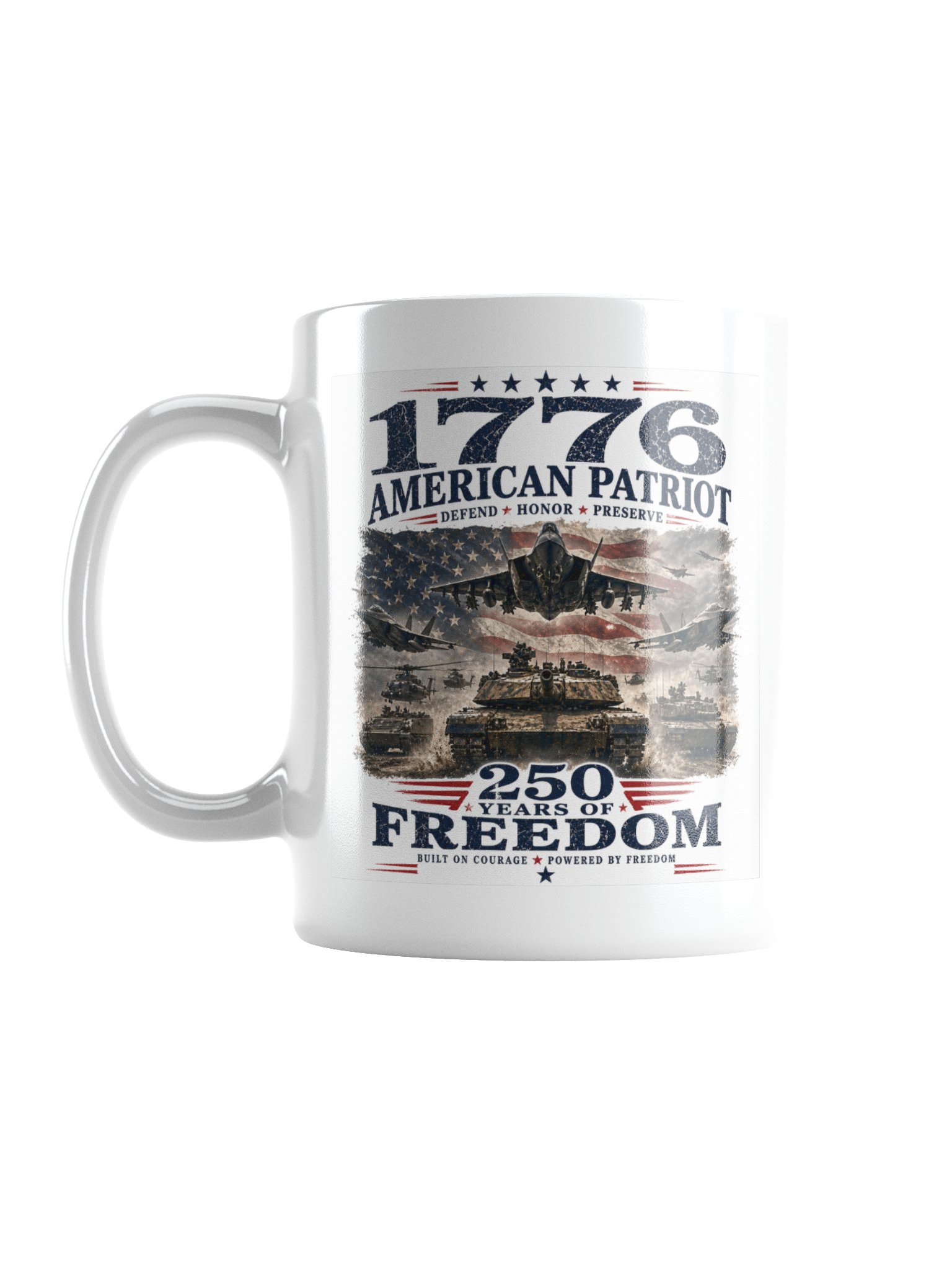 1776 American Patriot Mug — 250 Years of Freedom product image (1)