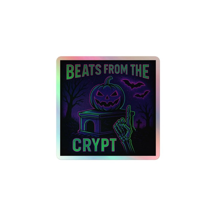 Beats from the Crypt Holographic Sticker Sheet product image (1)