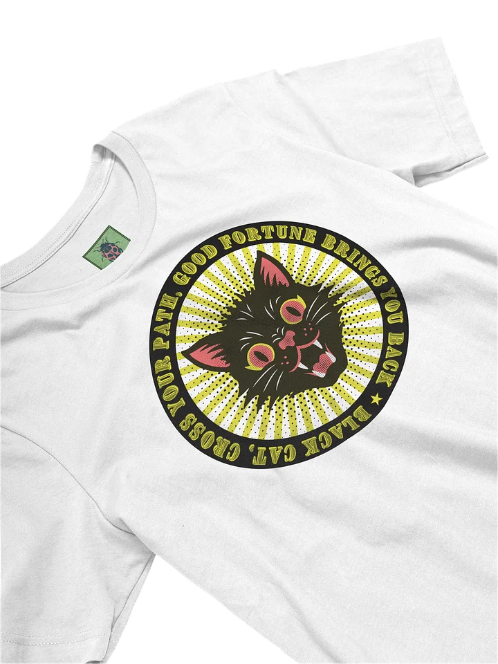 Lucky Black Black Cat Graphic T-Shirt product image (2)