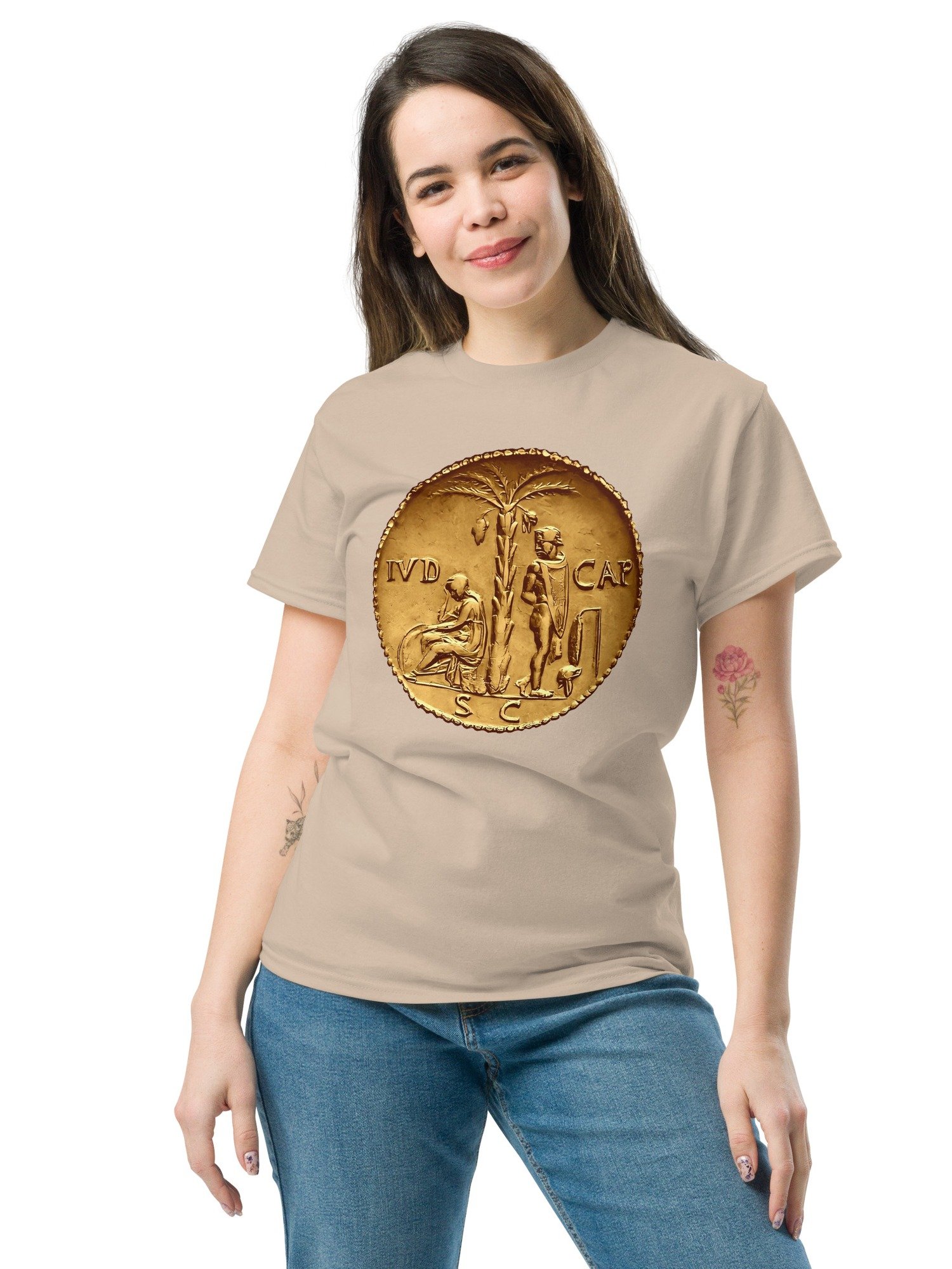 IVDAEA CAPTA Judaea Israel Roman Conquest Authentic Art AD 71, T-Shirt product image (3)
