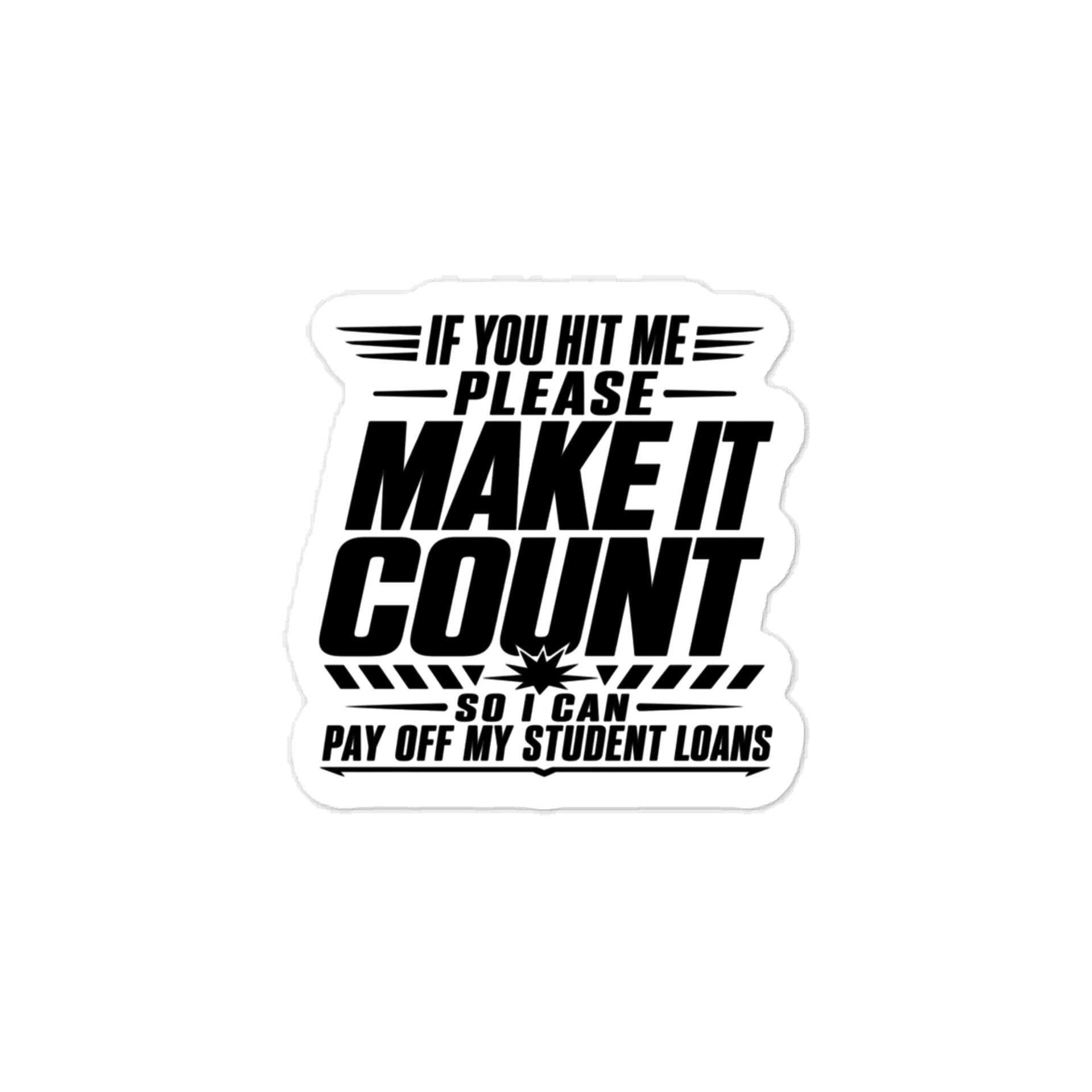 Dark Count Block Lettering Decal product image (1)