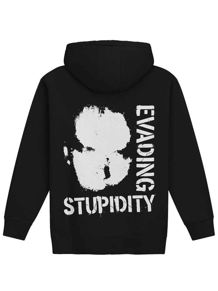Evading Stupidity Back Print Midweight Hoodie product image (1)