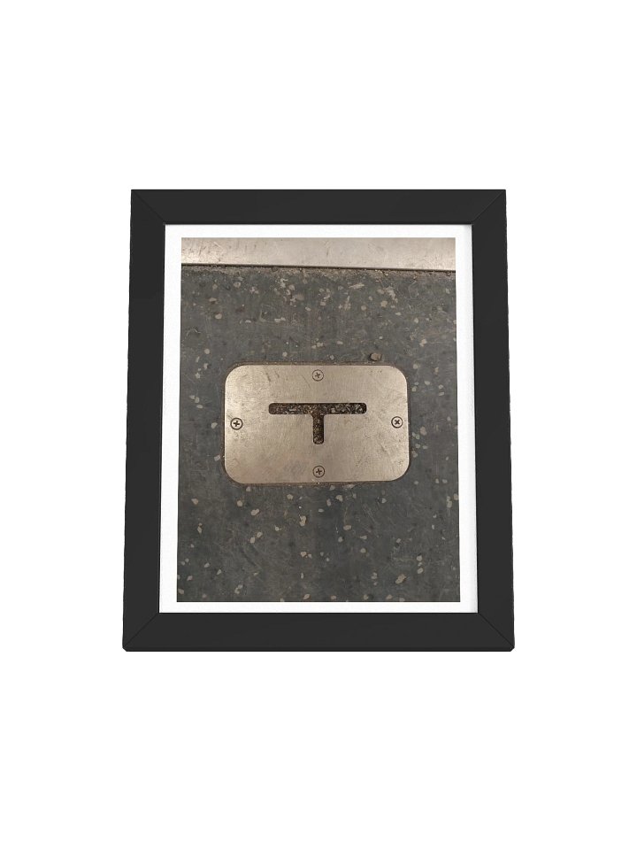 Little Helmet Face - Framed Matte Poster product image (1)