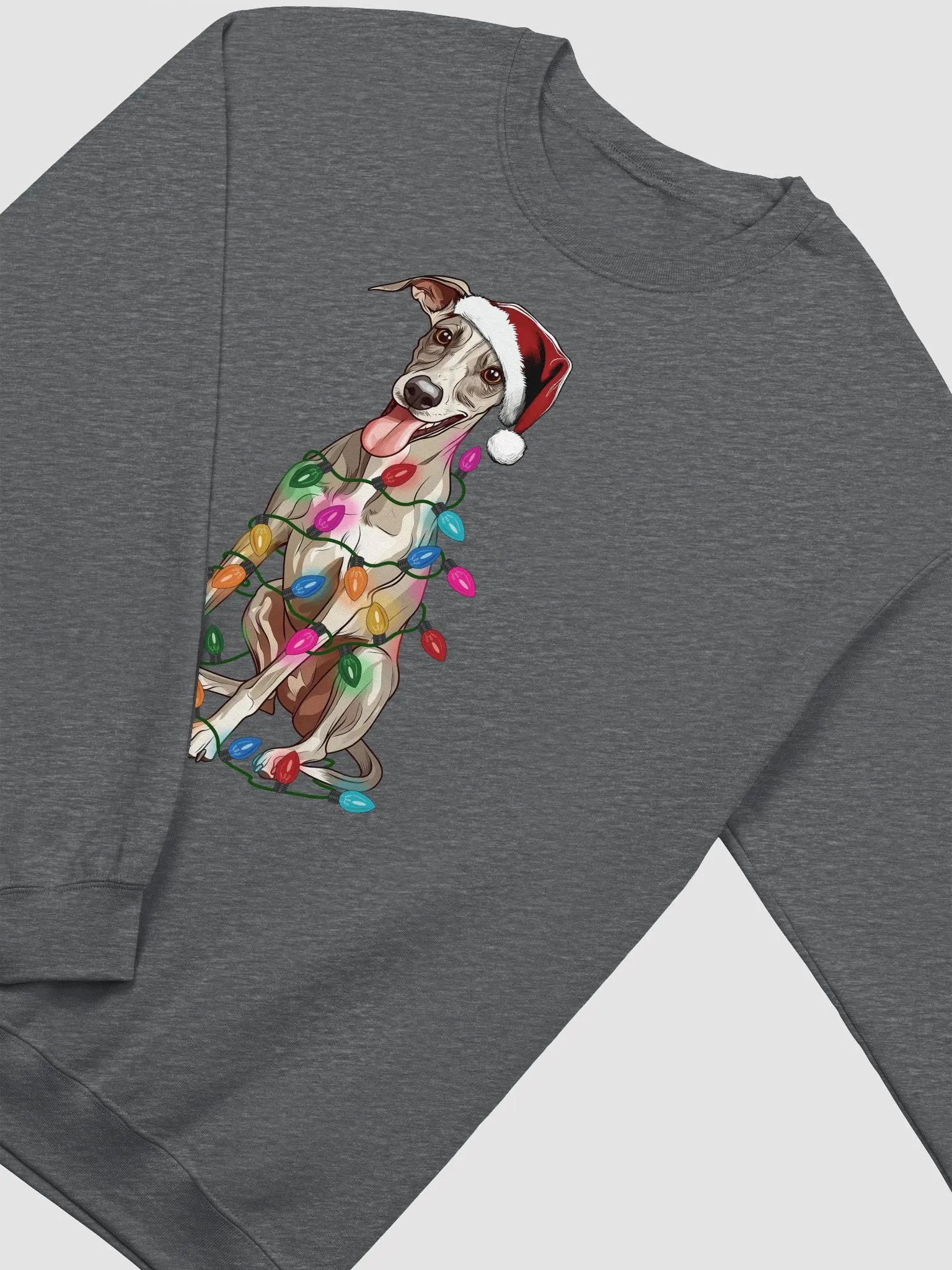 Funny Whippet(Fawn) Christmas Sweatshirt product image (4)