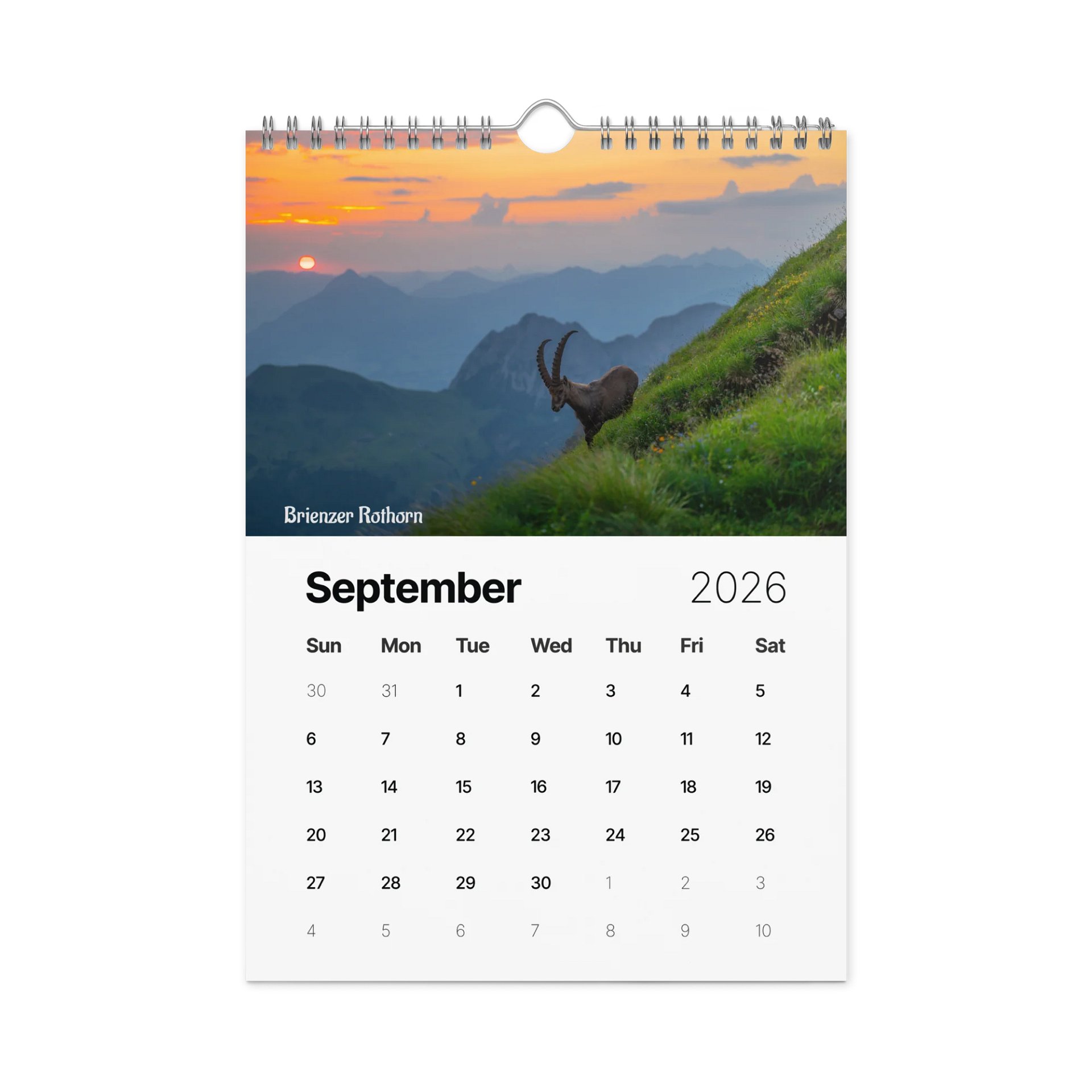 Swiss Landscapes Calendar 2026 product image (10)