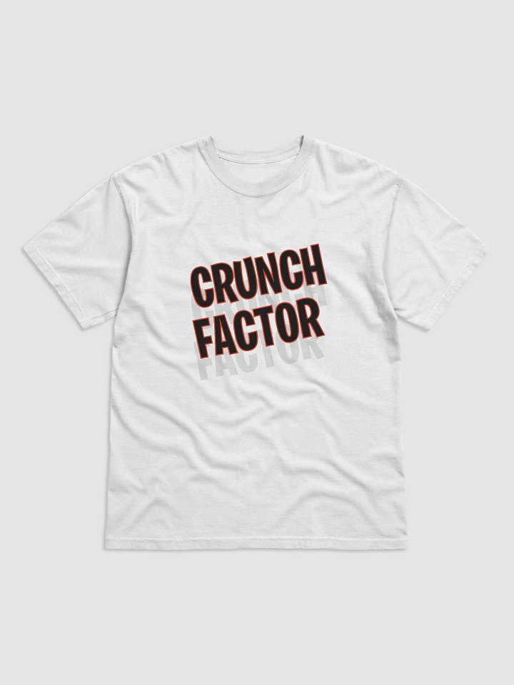 Crunch Factor White T-Shirt - Large Logo product image (1)