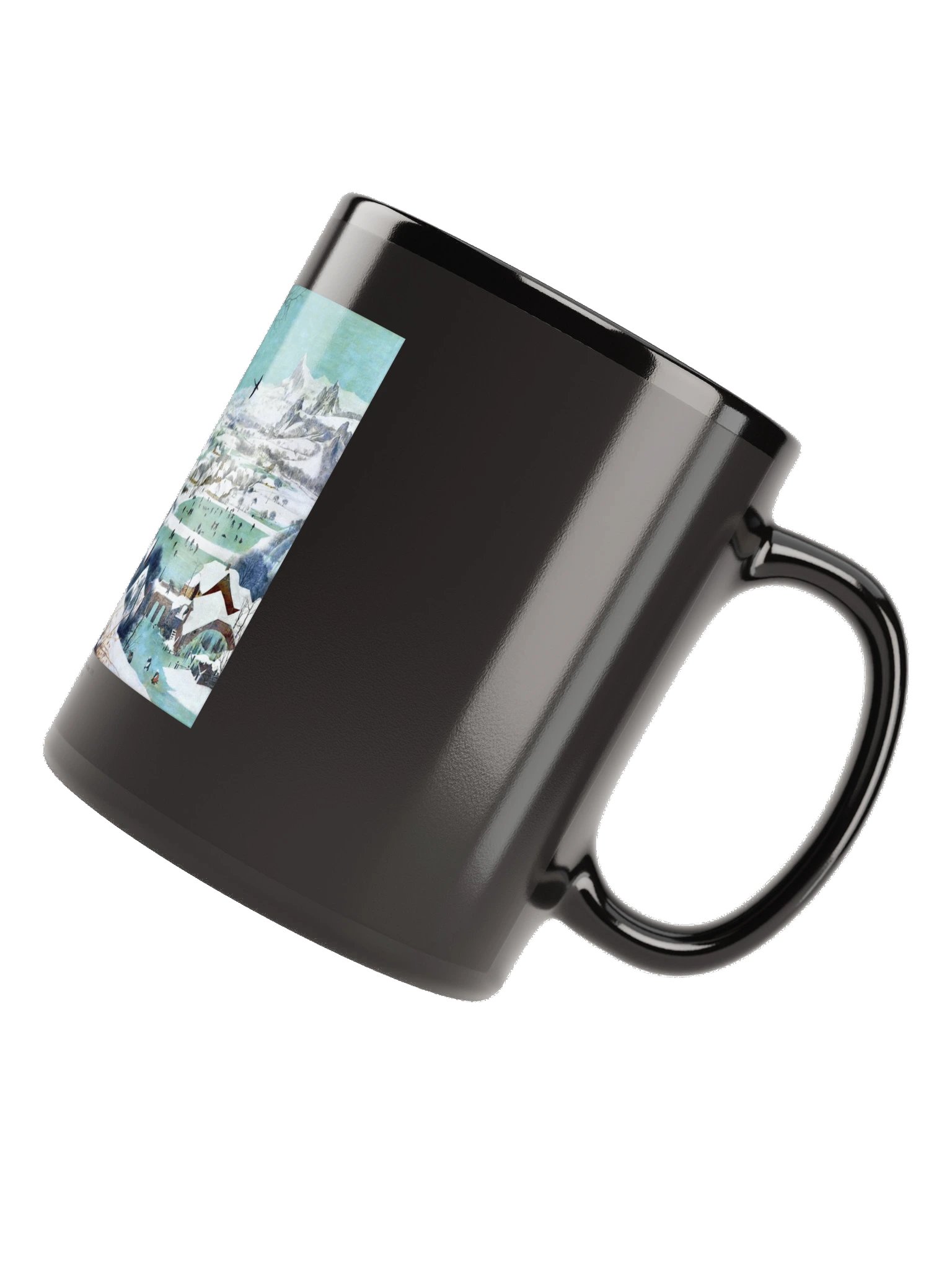 Hunters in the Snow (Winter) — Black Mug product image (6)