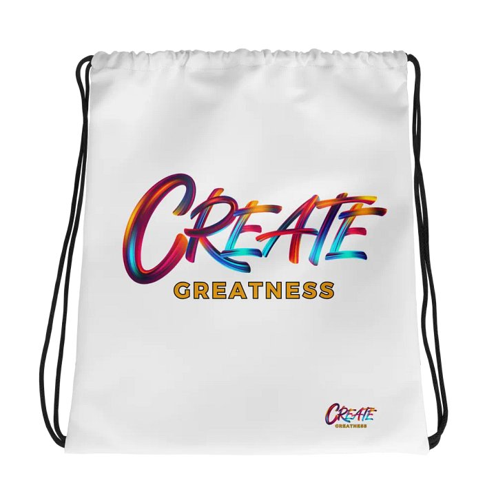 Create Greatness Full Print Drawstring Bag product image (1)