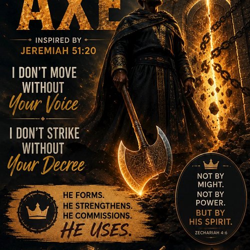 BATTLE AXE: A Prophetic Anthem for This Hour
Inspired by Jeremiah 51:20.

A call to be formed, strengthened, and commissioned...