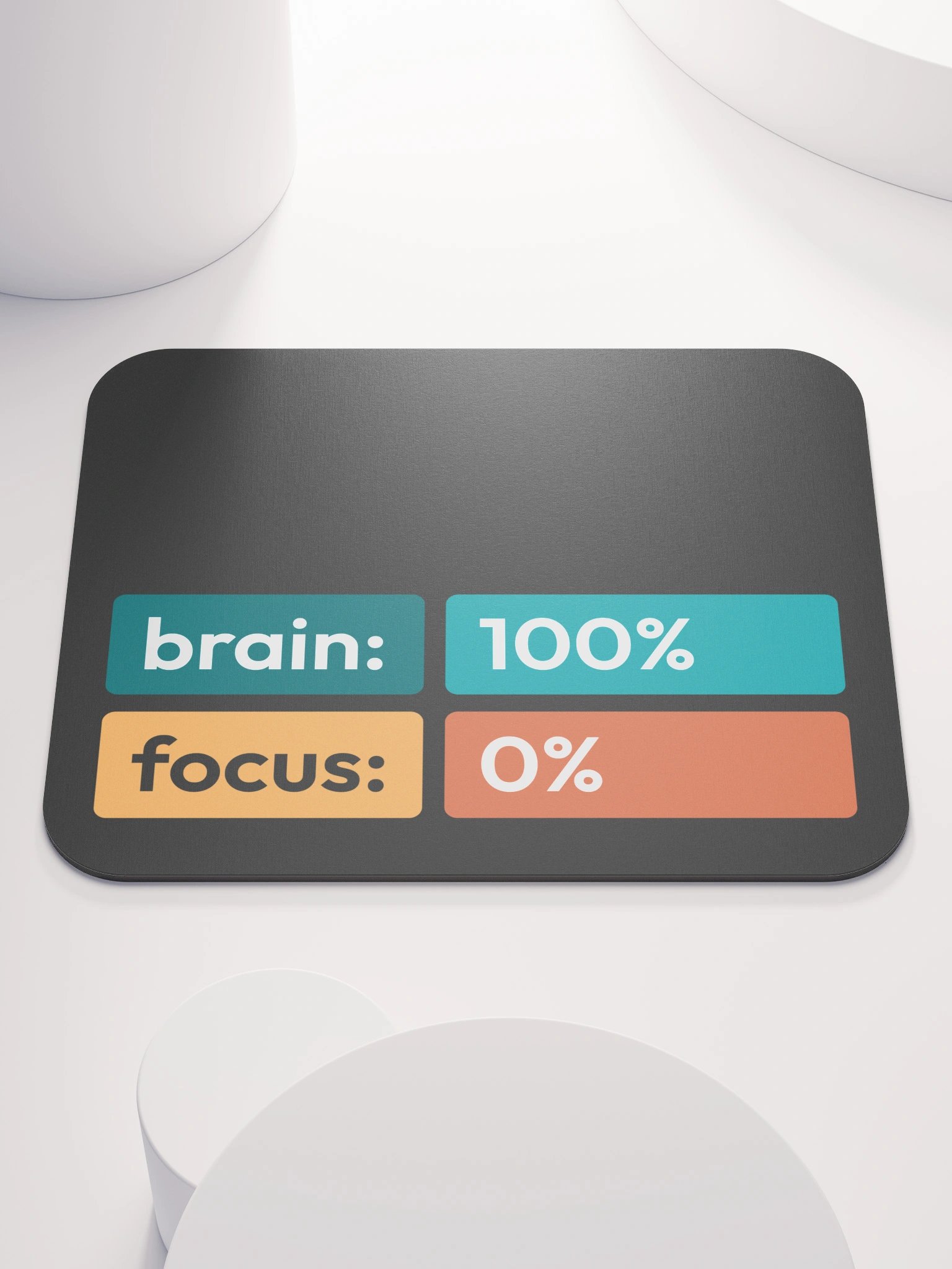 Brain 100% • Focus 0% - Mouse Mat product image (2)