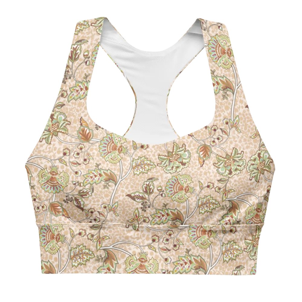 High-Impact Bra "Elegant Neutral Beige Chintz" product image (1)