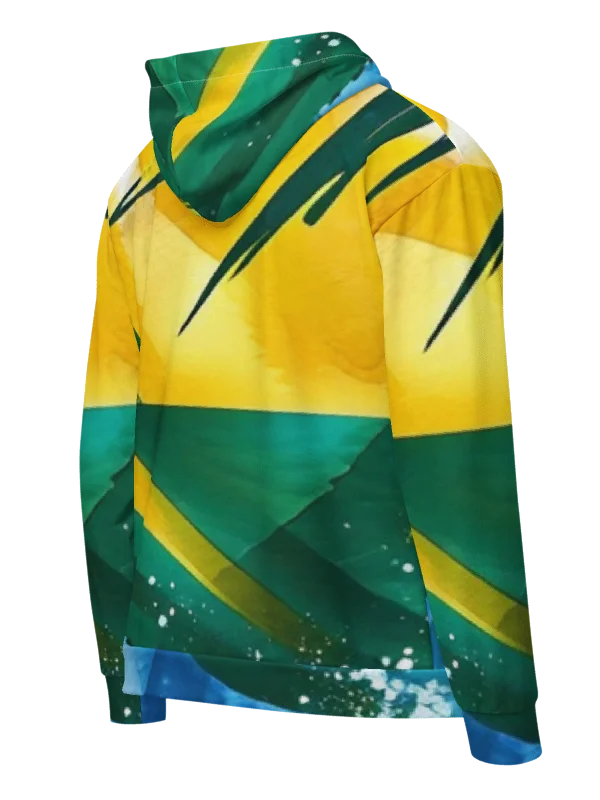 CaribbeanApples - St. Vincent and the Grenadines - SVG Abstract Diplomat Print | Unisex Zip Hoodie product image (2)