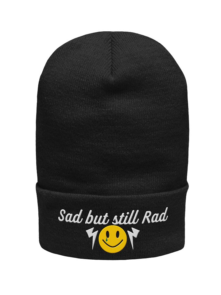 Sad But Rad Embroidered Knit Beanie product image (1)