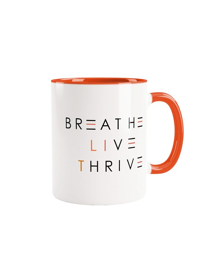 BREATHE. LIVE. THRIVE. 2-TONE MUG / Orange product image (6)