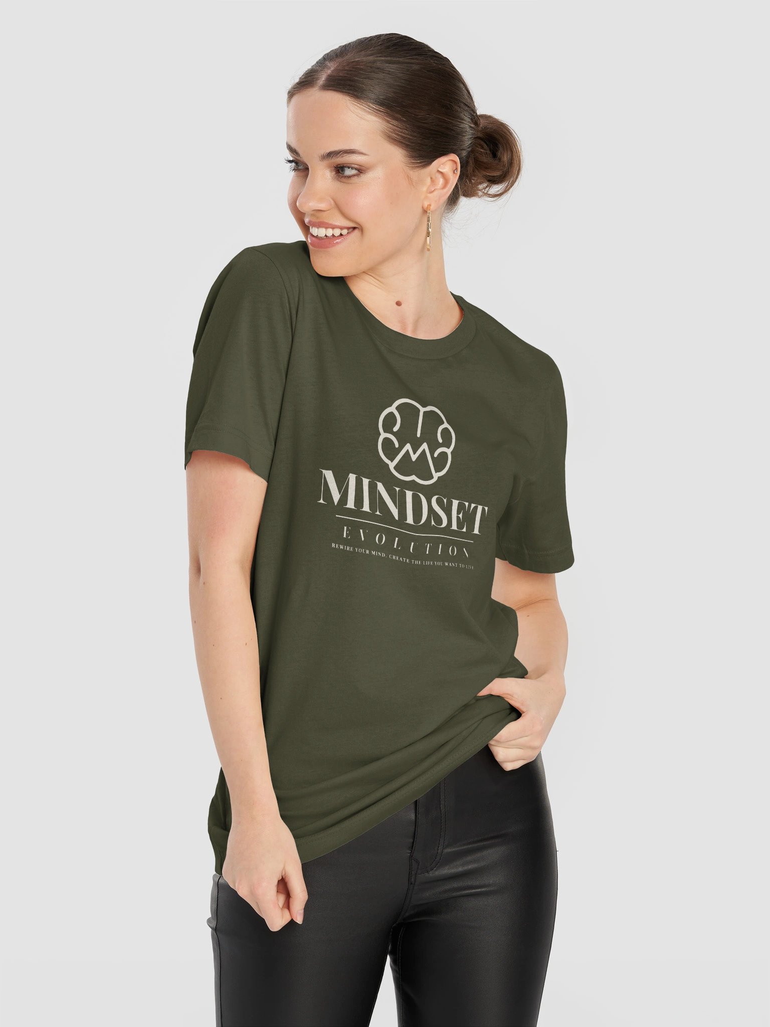 Mindset Evolution — Signature Tee (Military Green) product image (11)