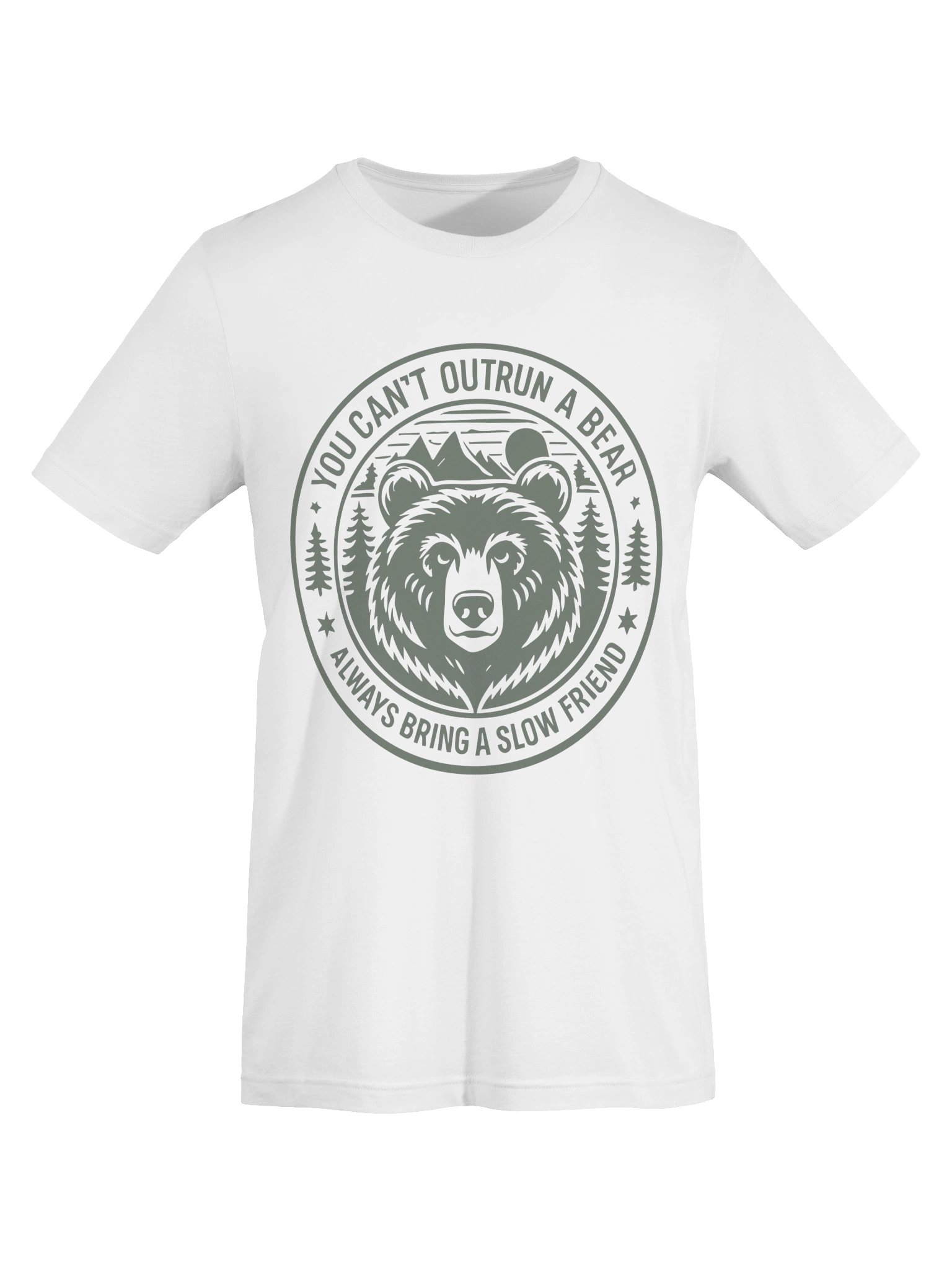 You Can’t Outrun A Bear T-Shirt | Funny Hiking Bear Tee product image (9)