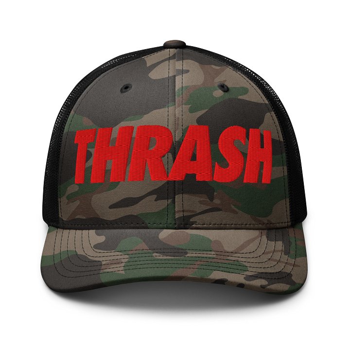 THRASH CAMO HAT (RED) product image (1)
