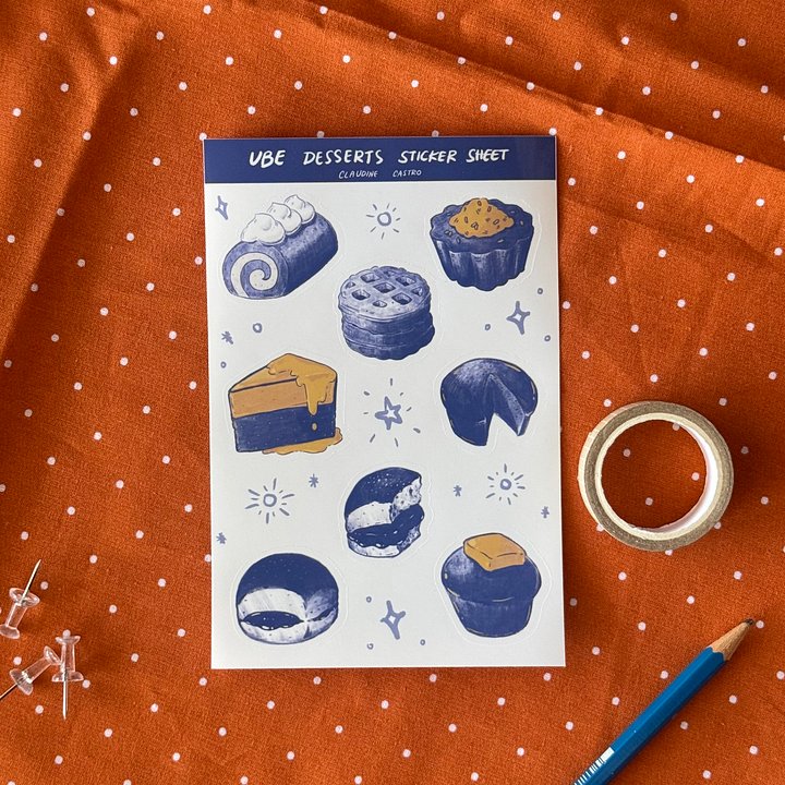 Ube Desserts Sticker Vinyl Sheet product image (2)