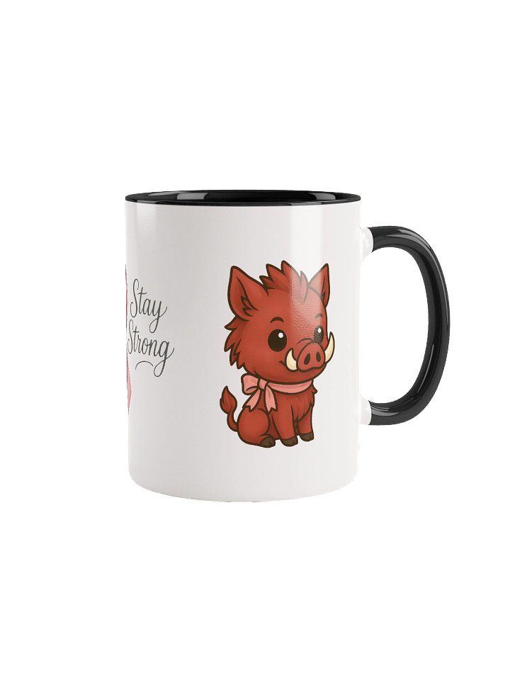 Stay Stong Razorback Breast Cancer Awareness Ceramic Mug product image (1)
