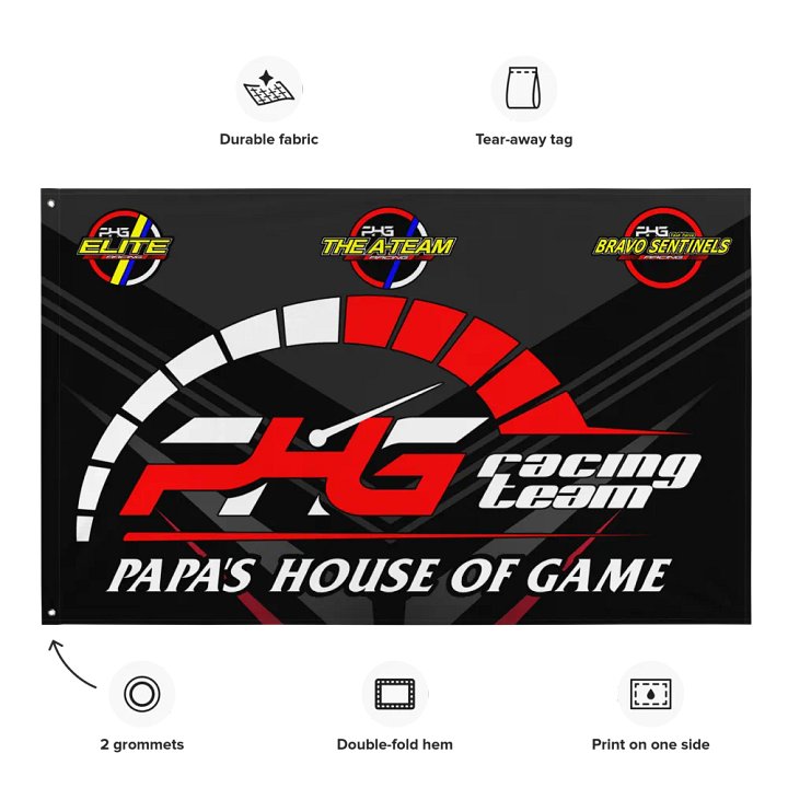 PHG Racing Team Custom Flag product image (1)