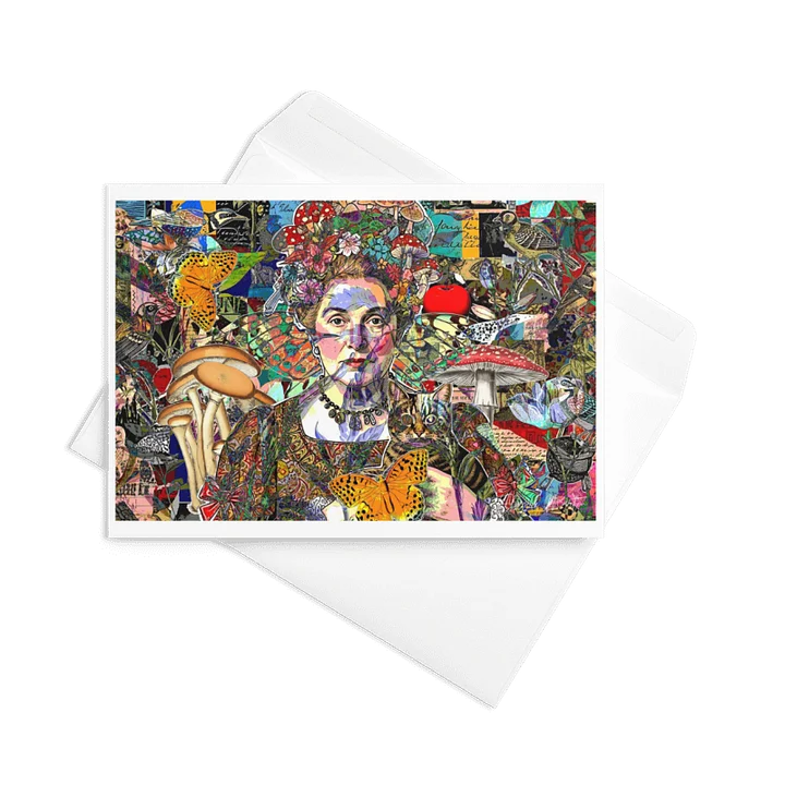 Lady with Cat by Edward Martin Card product image (1)